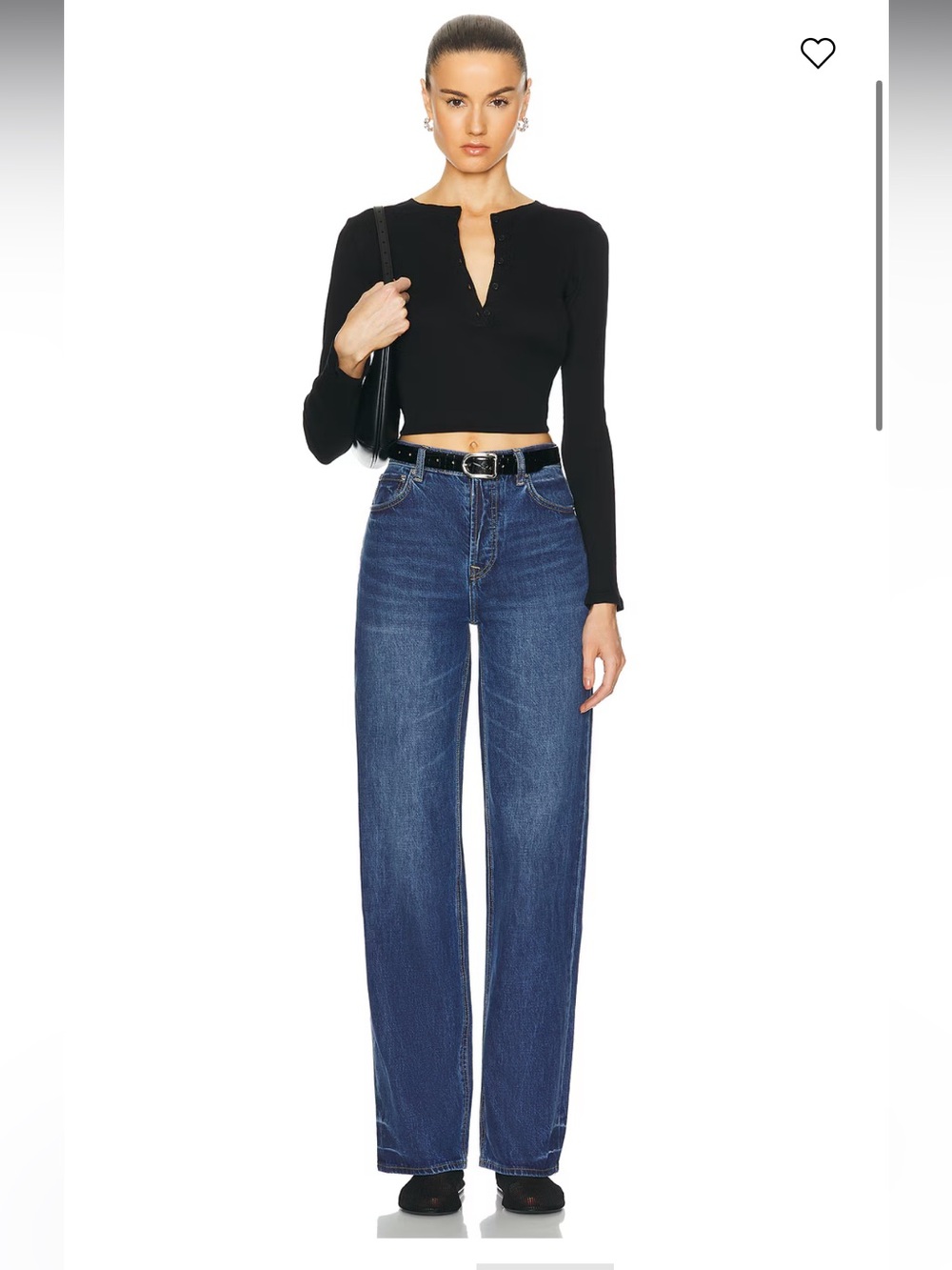 GRLFRND Brooklyn High Rise Straight Cotton Jeans Size 25